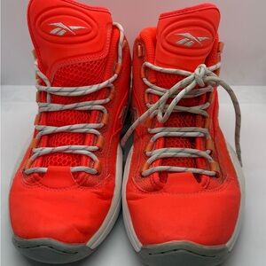 Reebok Question Atomic Kevlar Bright Orange Athletic Sneakers